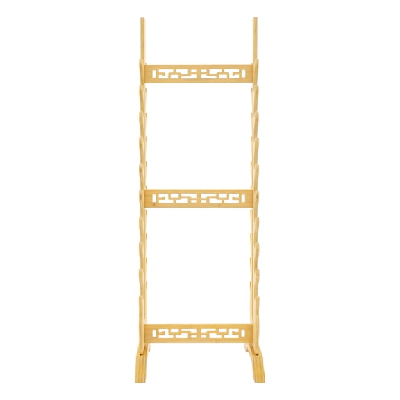 20-tier Sword Display Stand, Vertical Sword Display Stand, Double-sided Sword Rack for Homes, Martial Arts Studios, Art Galleries, Display Areas (19.7*13.8*59in)