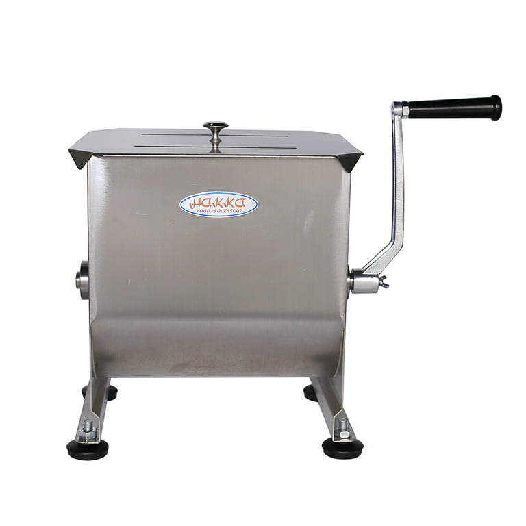 Hakka 20-Pound capacity Tank Stainless Steel Manual Meat Mixer (Mixing  Maximum 15-Pound for Meat) 