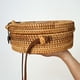 thumbnail image 5 of Bolso De Hombro De Ratán, Bolso De Playa Redondo De 20 Cm Con Correa De Cuero, Bolsa De Cesta Tejida Para Mujeres, Accesorio De Transporte De Estilo Tropical, 5 of 7