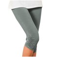 thumbnail image 2 of FNFYFH Clearance Womens Block Yoga Capris Outdoor Workout Pants,Gray, 2 of 8