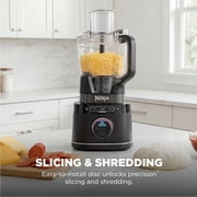 Ninja Detect Kitchen System Power Blender + Processor Pro, BlendSense Technology, Blender, Chopping & Smoothies, 1800 Peak Watts, 72 oz. Pitcher, 64 oz. Food Processor, 24 oz. To-Go Cup, TB401 Black