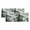 Green, variant on Dark Purple Forest Valances for Windows, Decorative Rod Pocket Window Valance Curtains, Watercolor Clouds Trees Mountain Short Curtain Drapes for Kitchen/Bathroom/Living Room, 2 Panels, 42" W x 12" L