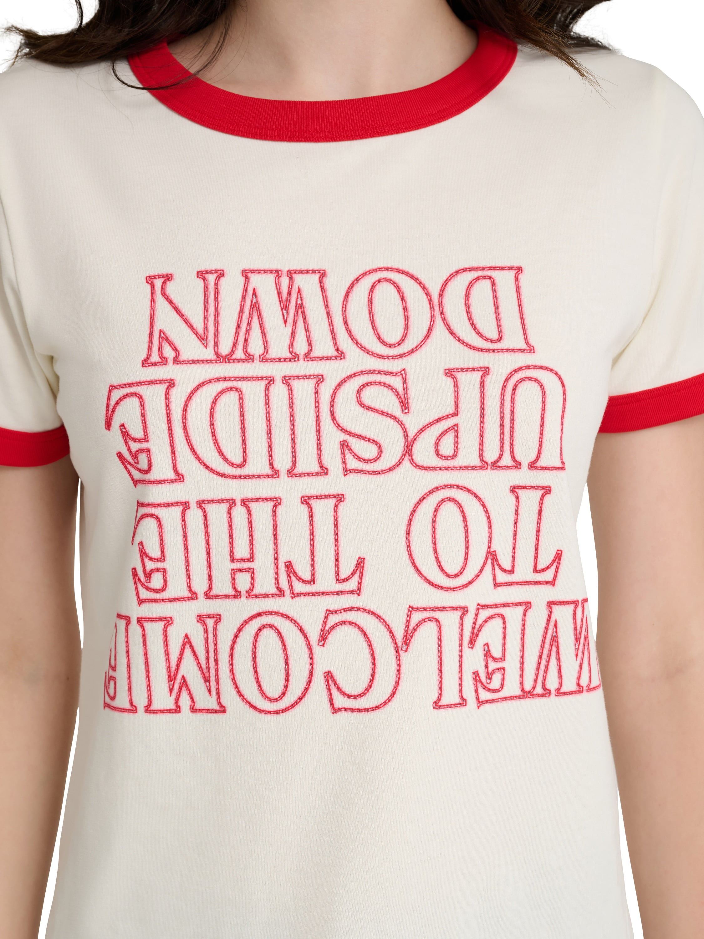 Wrangler® x Stranger Things Welcome to the Upside Down Ringer Tee