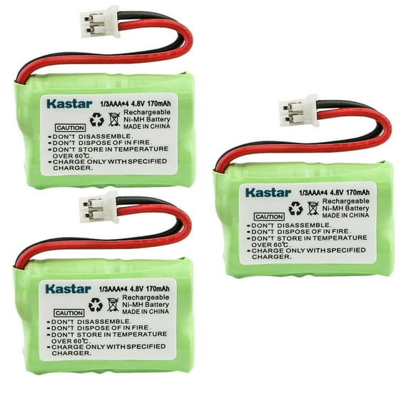 Kastar 3-Pack 4.8V 170mAh Ni-MH Battery Replacement for Dogtra Sportdog Field Trainer SD-400, Sportdog Field Trainer SD-400, Field Trainer SD-400S, SD-350, SD-400, SD-800, PDT00-12470, PAC00-12159