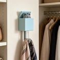 thumbnail image 4 of Retractable Wall Hook with Kawaii Peeking Cat Design, No Drill Decorative Hook for Keys Towels in Bathroom Kitchen, 4 of 6