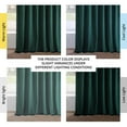 thumbnail image 3 of Exclusive Fabrics  Simply Velvet Room Darkening Curtains 2 Panels Set - Velvet Window Curtains for Living Room & Bedroom 50 X 108 - Deep Green, 3 of 5
