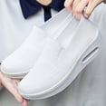 thumbnail image 6 of YOUYEDIAN Orthopedic Dress Shoes for Women Arch Support Slip on Non Slip Golf Shoes Wide Knitted Mesh Stretch Server Shoes Comfortable 2026 New Orthopedic Shoes (White), 6 of 8