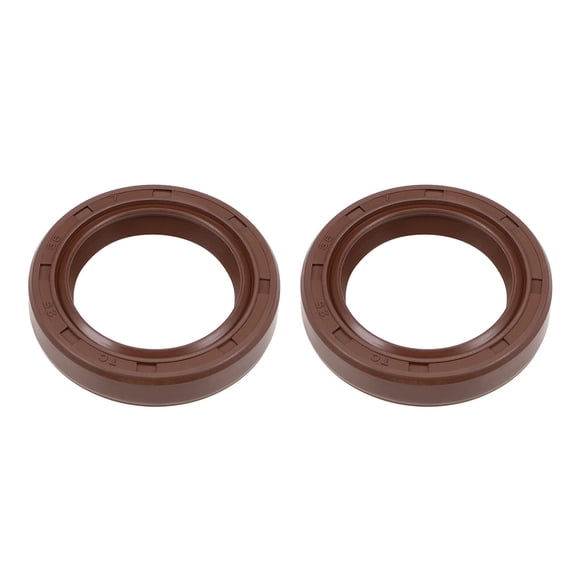 Sello de aceite 25mm Diámetro interior 36mm Diámetro exterior 7mm Grosor Caucho de flúor Doble labio Sellado 2Pcs