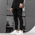 thumbnail image 4 of BJUTIR Men Casual Pants Mens Casual Fitness Patchwork Bodybuilding Pocket Skin Full Length Sports Pants, 4 of 6