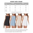 thumbnail image 7 of Fiophy 100% Linen Dress Square Neck Sleeveless Spaghetti Strap Summer Casual Above Knee Length Vacation Short Mini Dresses,Black,L, 7 of 7