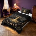 thumbnail image 2 of Homewish Tree of Life Twin Comforter Sets, Vintage Moon Phase Bedding Set, Black Reversible 2 Pieces, 1 Comforter and 1 Pillowcase, 2 of 6