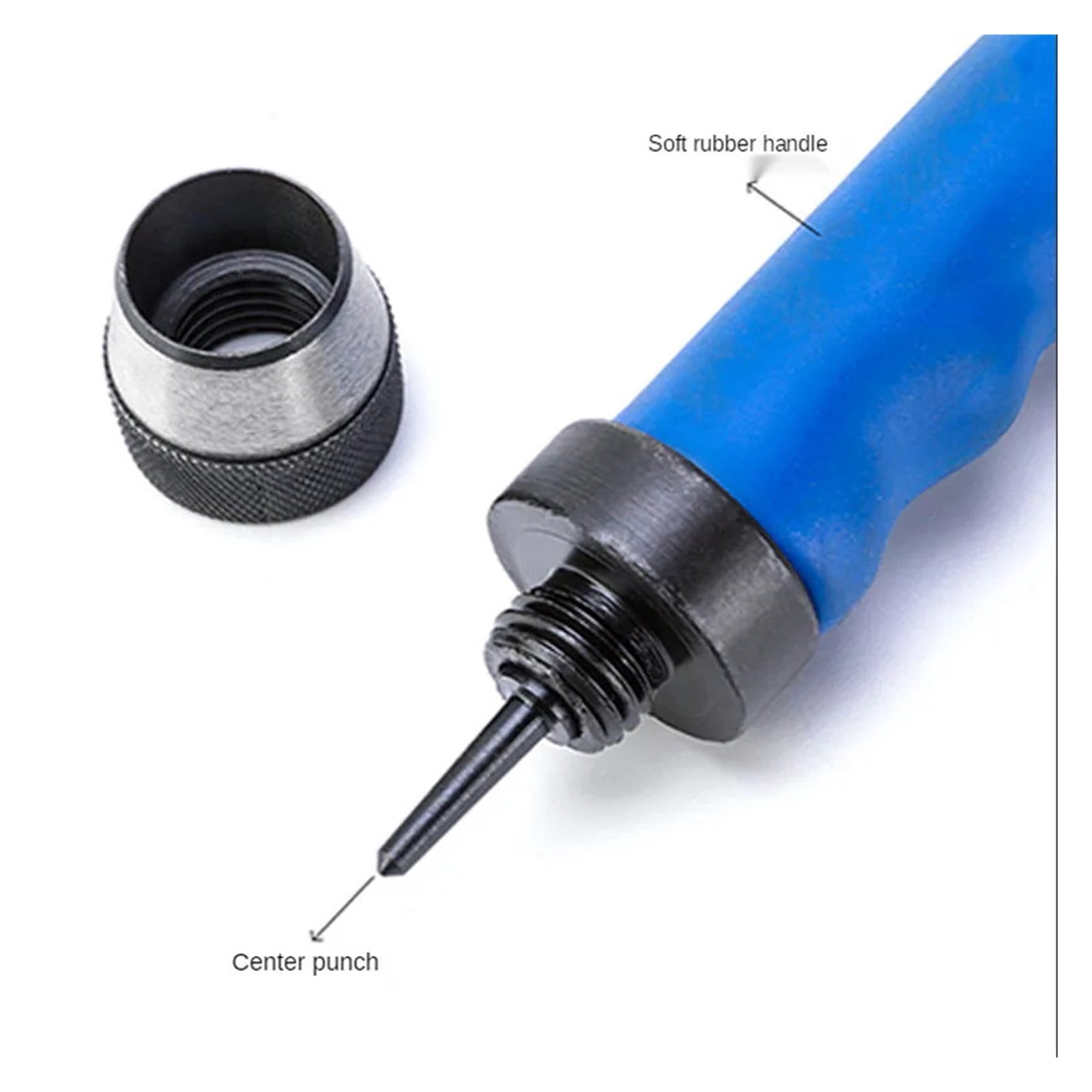 Leather DIY Craft 14pcs Hollow Punch Set, Belt Round Hole Punching Machine Replaceable High Carbon Steel Heavy Punch Tool