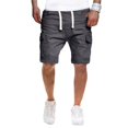 thumbnail image 1 of Txlixc Pantalones cortos de verano para hombres, pantalones cortos de cuerda de color sólido con bolsillos Txlixc moda, 1 of 6