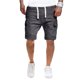 thumbnail image 1 of Txlixc Pantalones cortos de verano para hombres, pantalones cortos de cuerda de color sólido con bolsillos Txlixc moda, 1 of 6
