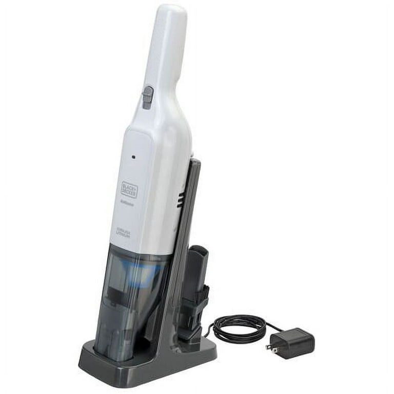 Black & Decker HLVC315B10 12V Max Dustbuster AdvancedClean Cordless Slim Handheld Vacuum - White