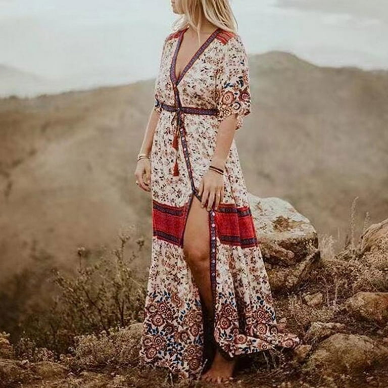 Boho gypsy hotsell maxi dress