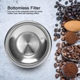 thumbnail image 3 of LYUMO Filter Basket,Bottomless Filter,58mm Double Layers Single/Double Doses Filter Basket Semi-Automatic Coffee Machine Bottomless Handle Filter, 3 of 8