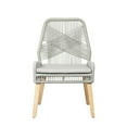thumbnail image 5 of Newboti Furniture Grey and Weathered Wash Woven Back Side Chairs (Set of 2) 25140, 5 of 7