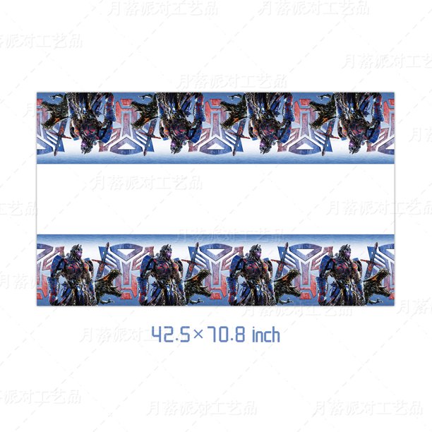 Serie Transformers, vajilla para fiesta de cumpleaños, pancarta desechable, adorno para pastel, juego de banderas colgantes, decoración de cumpleaños