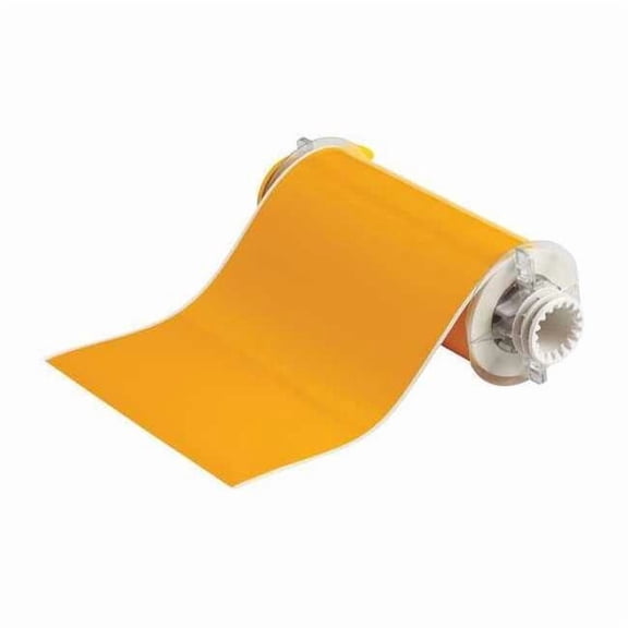 Brady Label Tape Cartridge, Yellow, Labels/Roll: Continuous 13552