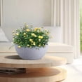 thumbnail image 7 of 13 inch Large Hanging Planters Plant Pots for Outdoor Indoor Plants with Drainage Holes and Chain, 2 Pack Round Hanging Flower Pots for Garden Home Porch Decor, Speckled Grey, 7 of 7