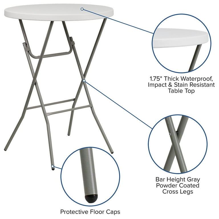 Bar height deals folding table walmart