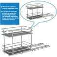 thumbnail image 2 of OCG 2 Tier Pull Out Spice Rack Organizer 6.3"W x 10.4"L x 10"H, 2 of 6
