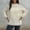 White, variant on Snorda Sweaters for Women Roll Crew Neck Ribbed Knit Sweater Drop-Shoulder Long Sleeve Solid Loose Pullover Casual Soft Textured Vintage Sweater for Fall Winter Daily Warm Wear