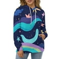 thumbnail image 4 of Colorful Stars And Clouds Night Sky 3d Sweatshirts Hoodie Fashion Casual Personality Men's Women Street Hoodie Pullovers Long Sleeve Comfortable Top, 4 of 6