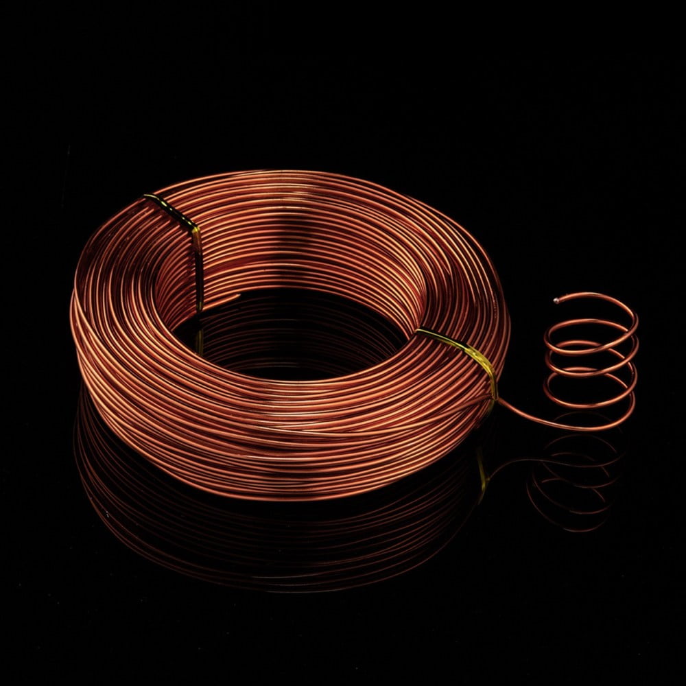 500 g Anodized Aluminum Wire Bendable Metal Craft Wire Flexible Craft Wire for Beading Jewelry Craft Making Orange Red 12 Gauge 2.0mm 55m/500g(180.4 Feet/500g)