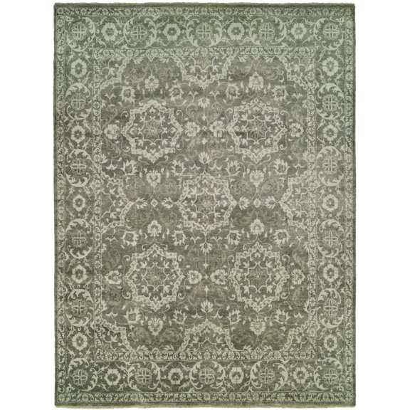 Kalaty Antalya Area Rug AT-391 Granit Petals Rings 2' x 3' Rectangle