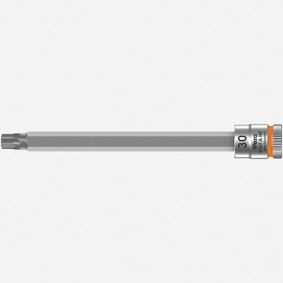 Wera 003370 8767 A HF Torx Zyklop Bit Socket 1/4" Drive with Holding Function , TX 30 x 100 mm
