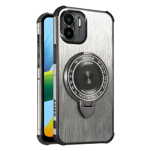 Kickstand Case for Redmi A1 4G Cover Soft TPU Silicone Phone Case with Luxury Magnetic Mirror Stand Shell for Women Men Anti-Fall Protective Cover Compatible with Redmi A1 4G Case