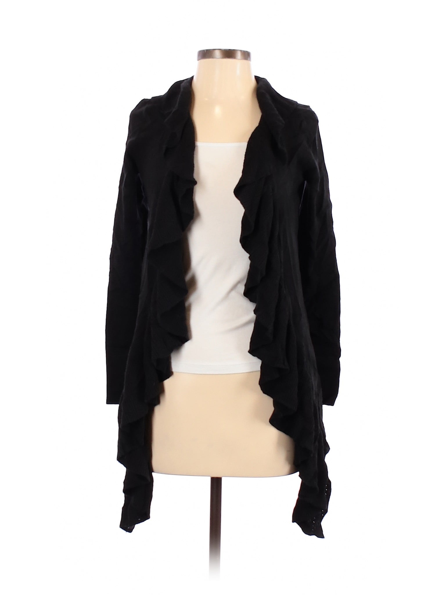 black silk cardigan women's