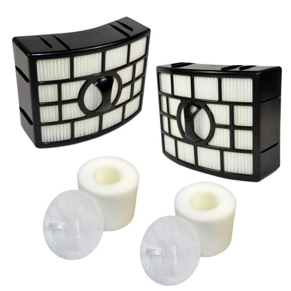 HQRP 2-pack Filter Kit for Shark Rotator NV650 series NV650W NV651 NV652 Powered Lift-Away Upright Vacuum Cleaners, HEPA   Foam&Felt Filters