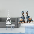 thumbnail image 2 of Escultura de resina moderna con forma de llama y , adorno abstracto de fuego, artesanía coleccionable para escritorio, estante, decoración del, 2 of 8