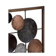 thumbnail image 4 of DecMode Multi Colored Metal Overlapping Round Cutouts Geometric Wall Decor (2 Count), 4 of 7