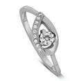 thumbnail image 2 of Half Carat Round Diamond Engagement Ring in White Gold, 2 of 3
