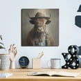 thumbnail image 6 of Luxe Metal Art 'Buffalo Bill'  by Sean Parnell Metal Wall Art, 12" x 12", 6 of 9