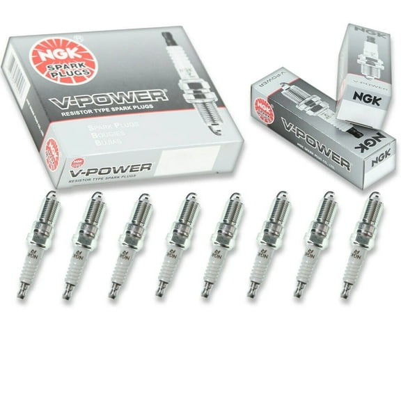 NGK "V-Power" Spark Plugs (Set of 8) 1999-2013 for Chevrolet Silverado 1500 5.3L