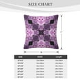 thumbnail image 4 of ZICANCN Kaleidoscope Mandala Fractal Pink Throw Pillow Covers, Bed Couch Sofa Knit Decorative Pillow Covers for Living Room Farmhouse, 22"x22", 4 of 8