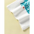 thumbnail image 6 of Bagilaanoe 4th of July Clothes for Toddler Baby Boys Short Sleeve Letter Print T-Shirts Tops + Shorts 3T 4T 5T 6T Kids Independence Day Outfits 2pcs Short Pants Set, 6 of 8