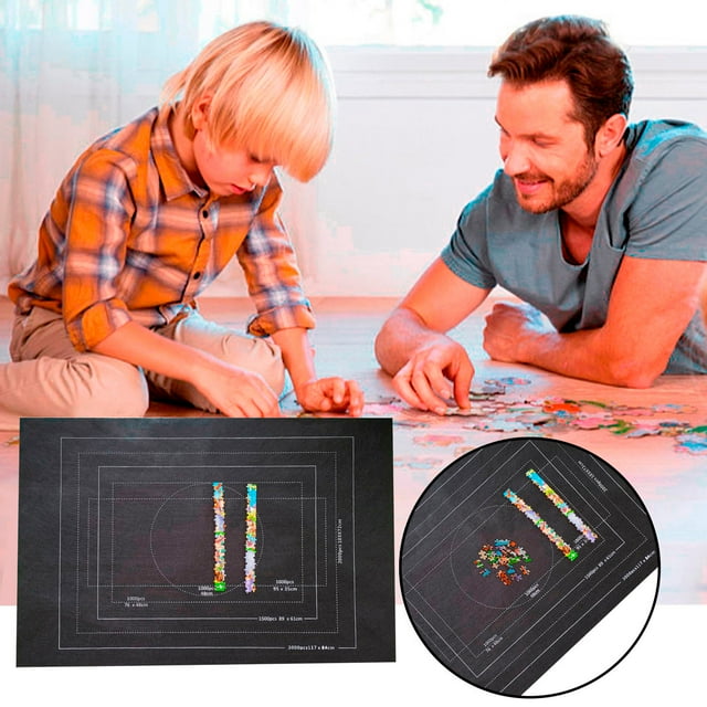 Économies Incroyables, Sac de Rangement pour Tapis de Casse-Tête, Conception à Enroulement, Capacité de 3000 Pcs, Fermeture à Cordon, Tissu en Polyester Durable, pour Jeux à la Maison, Rangement Compact pour Voyage, Utilisation Bureau-Étude Akmoler