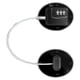 thumbnail image 2 of Cerradura para refrigerador, diseño combinado, Metal fuerte, ABS, cerradura multifunción para congelador, para puerta de ventana de gabinete, FQ1, color negro, 2 of 10