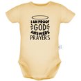 thumbnail image 5 of iDzn Pack of 2, God knew my heart needed you & I am Proof God Answers Prayers Funny Rompers For Babies, Newborn Baby Unisex Bodysuits, Infant Jumpsuits, Toddler 0-24 Months Kids One-Piece Oufits, 5 of 5