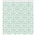 thumbnail image 3 of Ambesonne Aqua Shower Curtain, Wave Like Round Swirls, 69"Wx70"L, Seafoam and White, 3 of 3