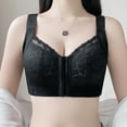 thumbnail image 2 of Women's Plus Size Full Coverage Wireless Lace Front Closure Bra Comfortable Support and Posture for Daily Wear, 2 of 2