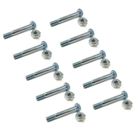 

The ROP Shop | (Pack of 10) Shear Pin Bolt & Nut for Ariens - Gravely 05907100 5907100 59071