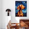 thumbnail image 4 of Vizsla Starry Night Dog Canvas Print - Van Gogh Inspired Dog Wall Art Decor - Makes a Great Gift for Home Decor, Living Room, Bedroom - Ready to Frame, 4 of 5