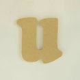 thumbnail image 3 of Package of 1, 6 Inch X 3/4" Thickness MDF Letter u in The Goudy Heavy Font, Thick, Lower Case for Art & Craft Project, Made in USA, 3 of 4